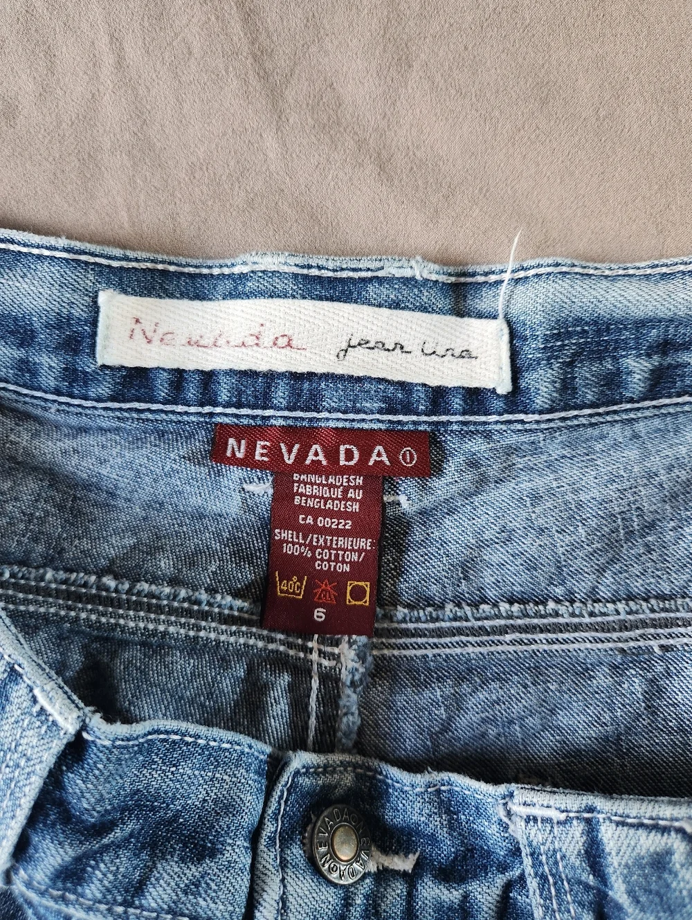 Nevada Jean USA Vintage Denim Shorts High Waisted Mom Shorts - Size 6 - Picture 8 of 12